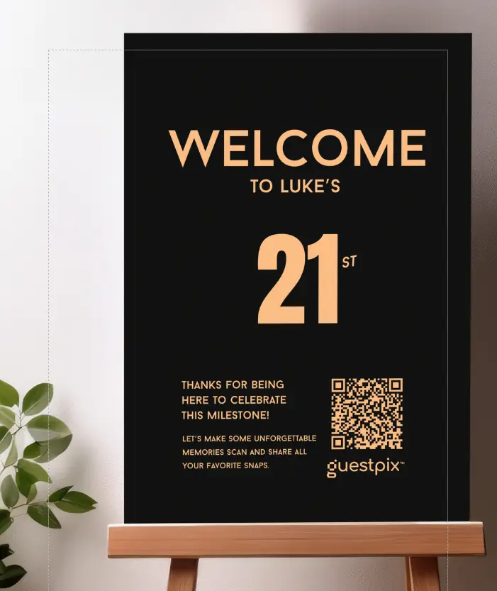 21. Beispiel für ein Willkommensschild