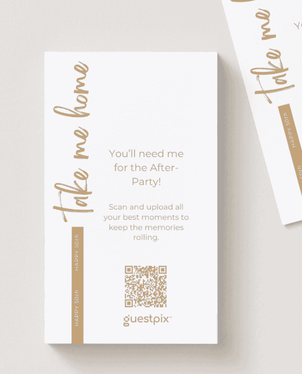 Tarjetas para llevar a casa de Gold Brush Suite