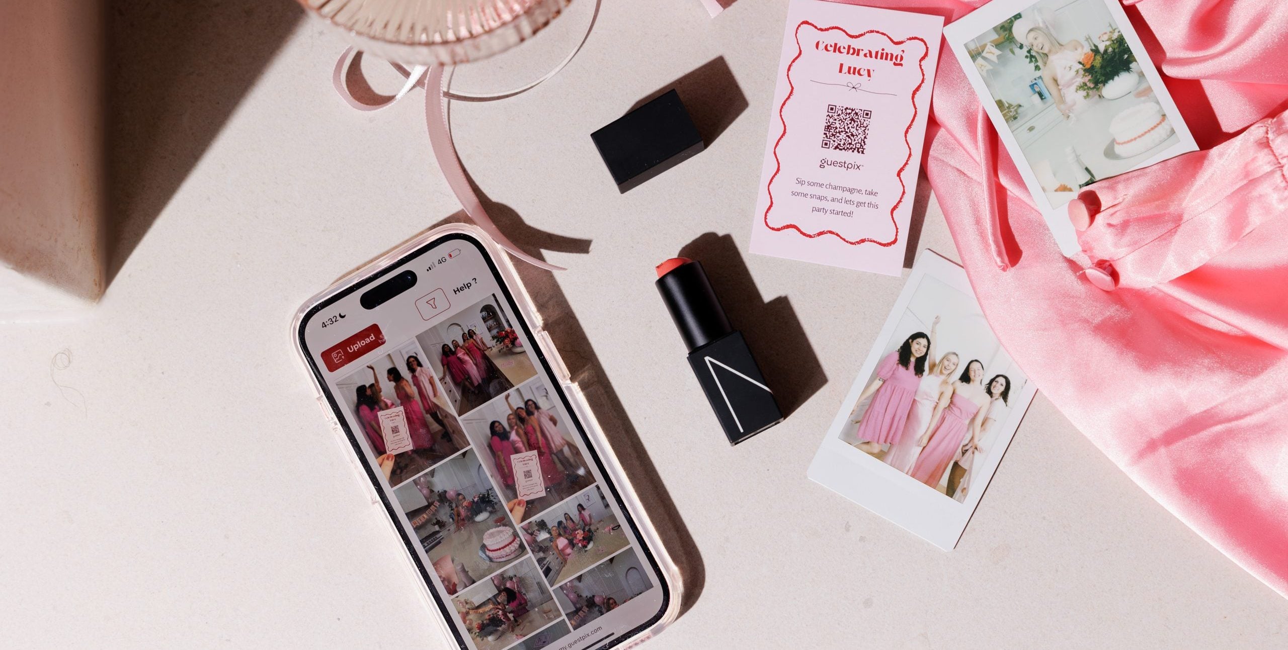 Galería digital de fotos de boda con código QR