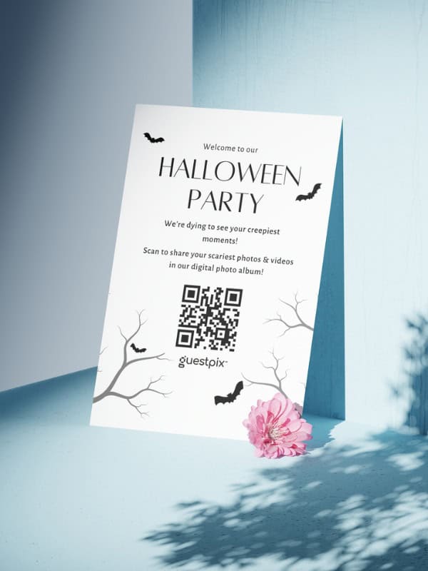 Halloween Party QR-Code Vorlage Portrait