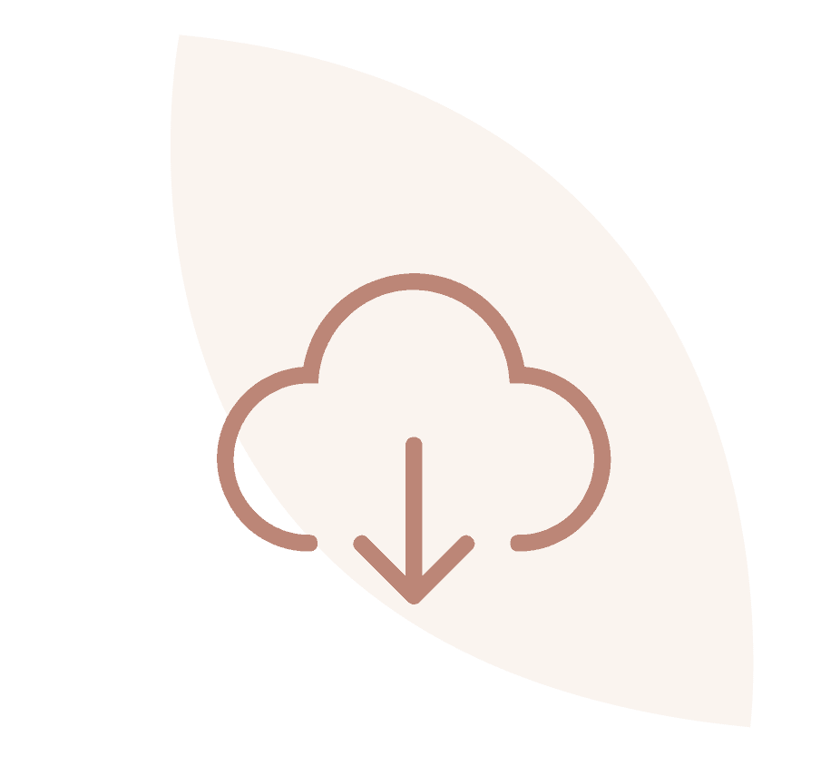 Cloud-Download-Symbol, das einen Download aus der Cloud anzeigt