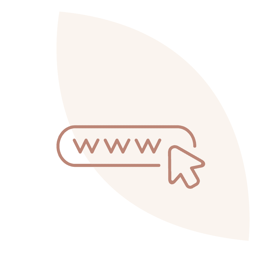 URL-Eingabefeld mit einem blinkenden Cursor, der den Besuch einer Website darstellt