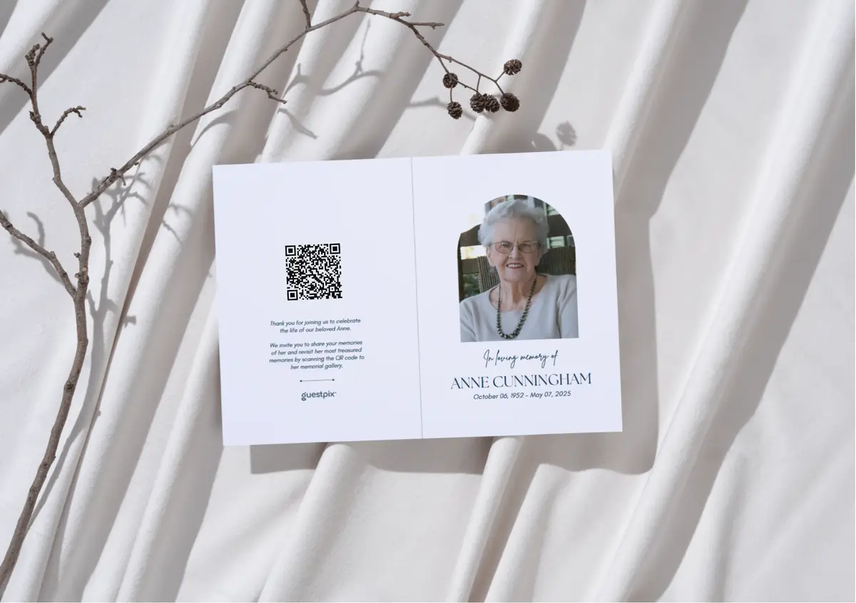 Memorial A6 Folded Printable Card 2