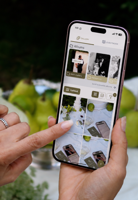 Wedding guest interface new experience phone cake