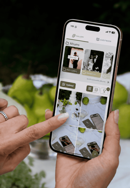 Neue Benutzeroberfläche für Hochzeitsgäste: Smartphone-Torte
