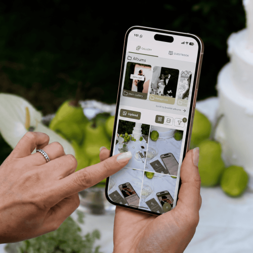 Wedding guest interface new experience phone cake