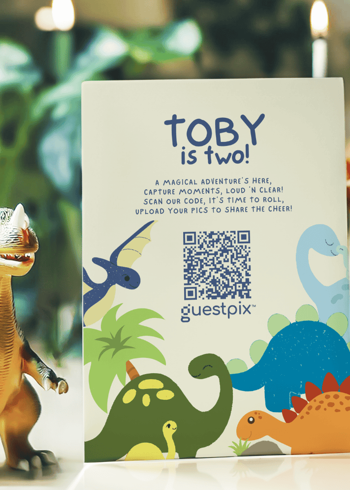 Tarjetas para la mesa de los niños - diseño de dinosaurios